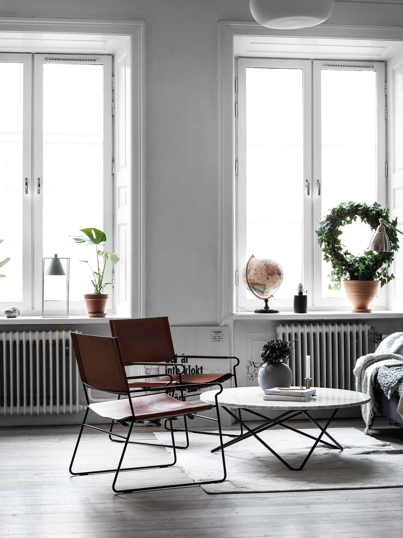 Mooie woonkamer van een klein appartement van 44m2