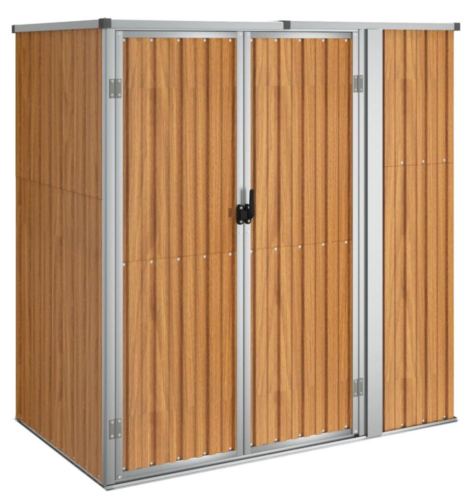 overdekte fietsenstalling voortuin gegalvaniseerd staal bruin