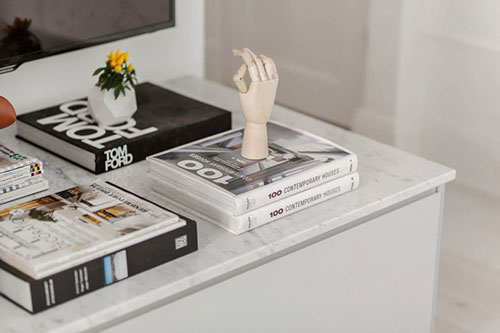 Perfecte woonkamer van een klein appartement