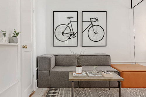 Perfecte woonkamer van een klein appartement