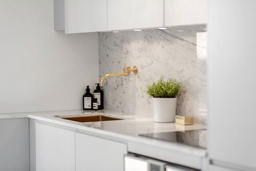 Perfecte woonkamer van een klein appartement