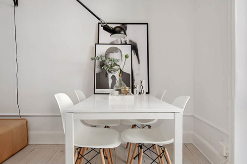 Perfecte woonkamer van een klein appartement