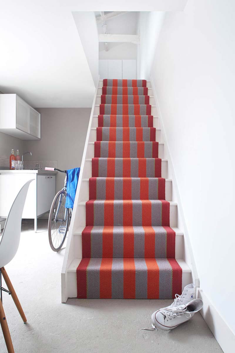 rood gestreepte traploper