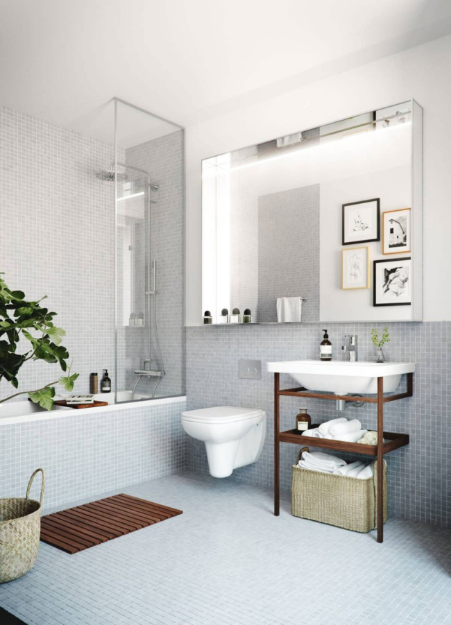 Scandinavisch loft appartement met bad en douche