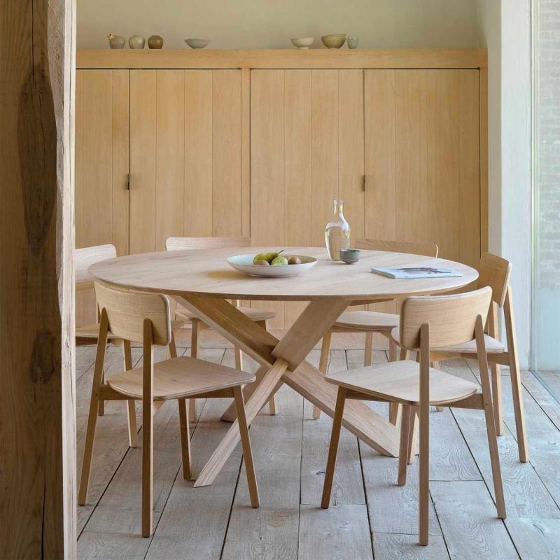 Scandinavische eetkamerstoelen - 3. Ethnicraft Casale Stoel Scandinavische eetkamerstoelen - 3. Ethnicraft Casale Stoel