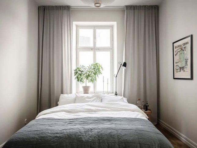 scandinavische slaapkamer zacht pallet