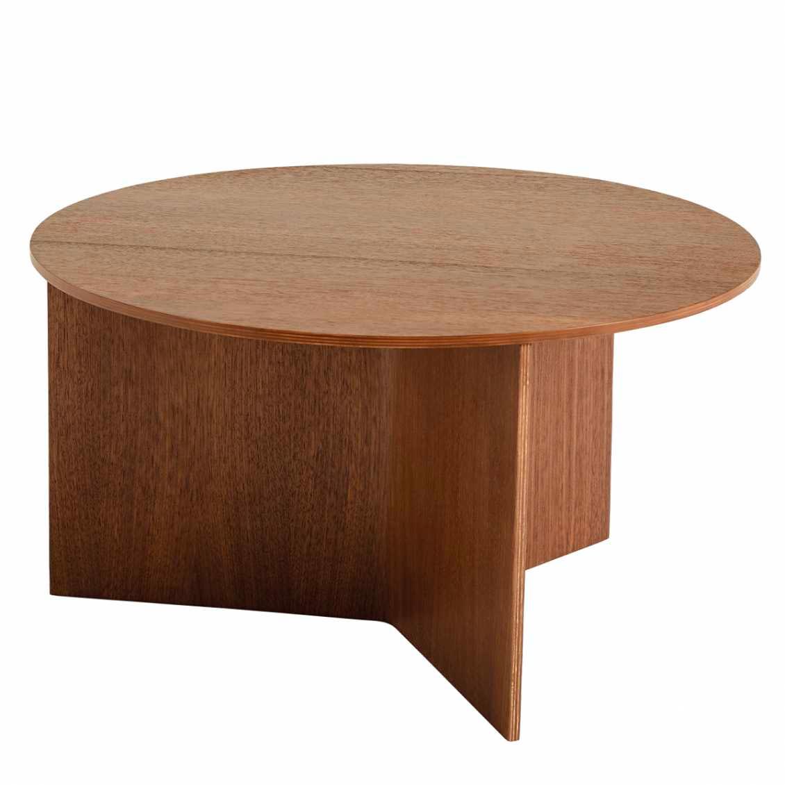 scandinavische woonkamer ronde salontafel hay