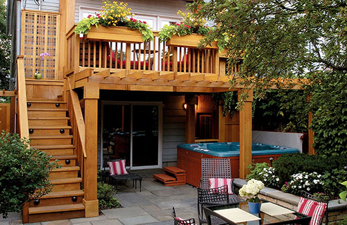 Oorzaak dat is alles landinwaarts Sfeervolle tuin met balkon terras – Interieur-inrichting.net