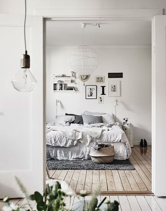 Slaapkamer inspiratie houten vloer