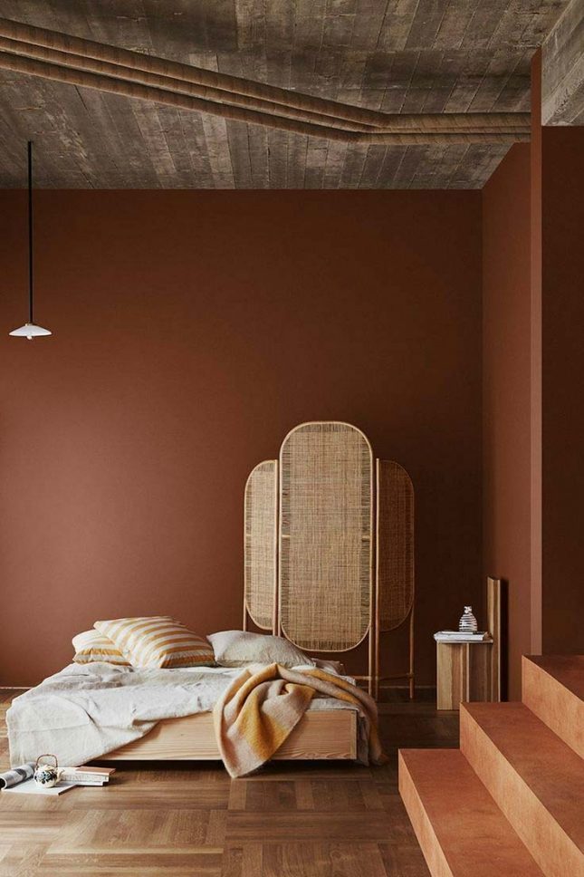 slaapkamer muurkleur inspiratie terracota slaapkamer muurkleur inspiratie terracota