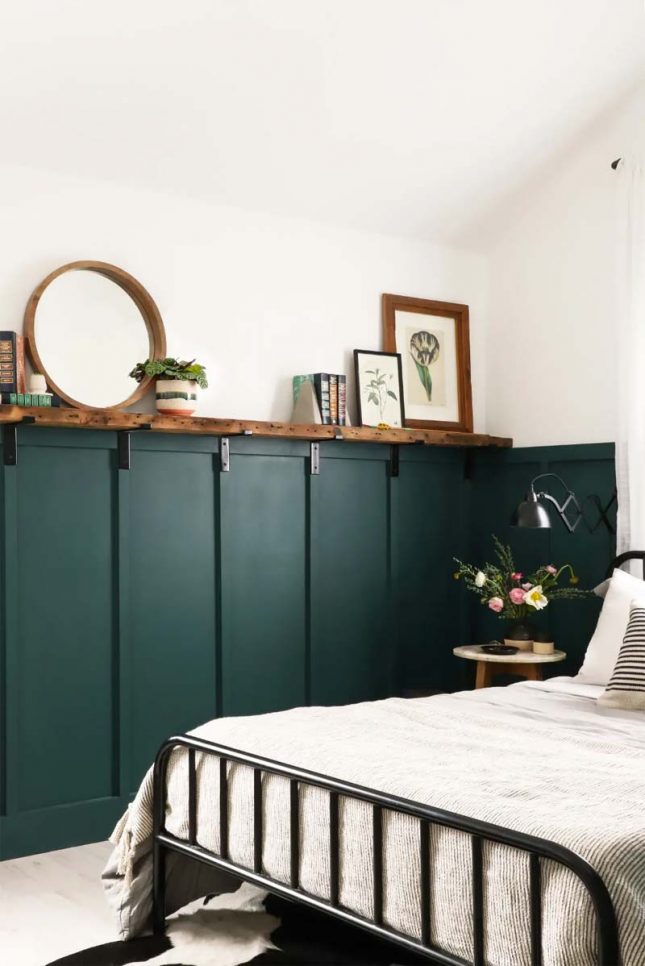 smaragdgroene lambrisering verven smaragdgroene lambrisering verven