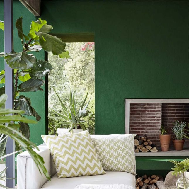 smaragdgroene muur little green muurverf smaragdgroene muur little green muurverf