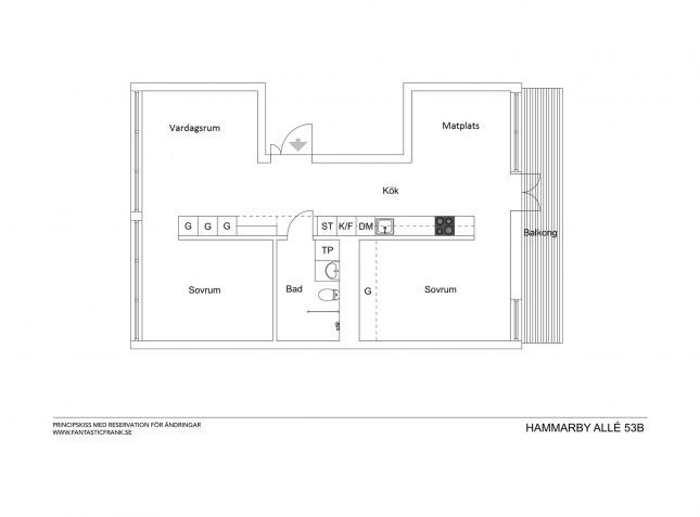 Stijlvol Zweeds turnkey appartement Stijlvol Zweeds turnkey appartement