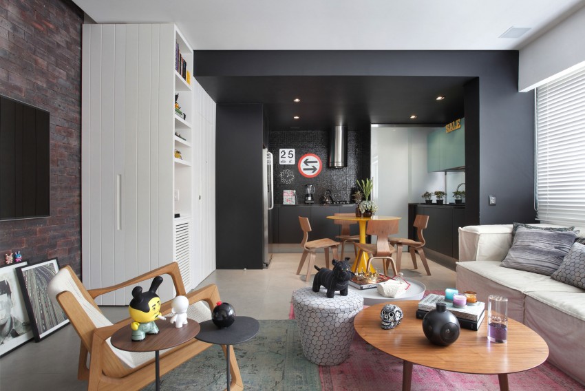 Stoer, stijlvol praktisch ingericht appartement – Interieur-inrichting.net