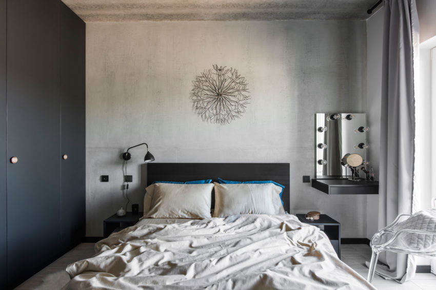Stoere slaapkamer met een industrieel tintje Stoere slaapkamer met een industrieel tintje
