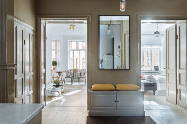 Taupe in een Scandinavisch interieur Taupe in een Scandinavisch interieur