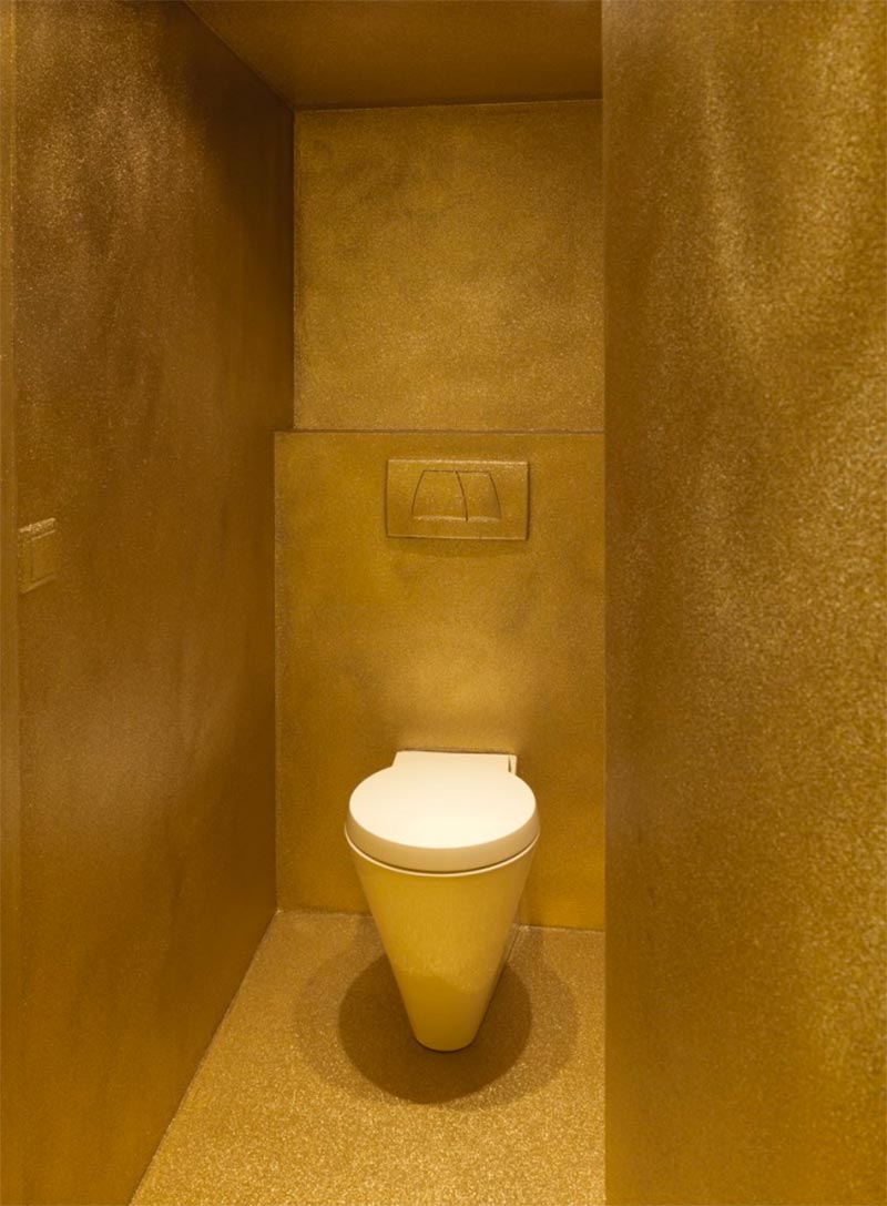toilet inspiratie gouden toilet