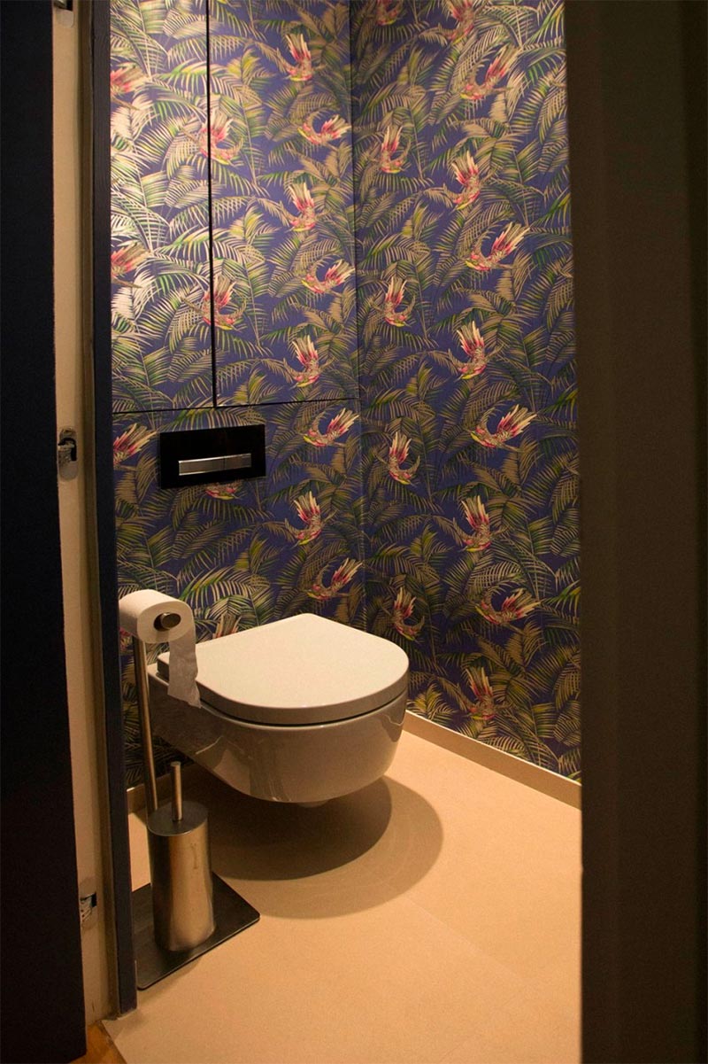 toiletontwerp botanisch behang