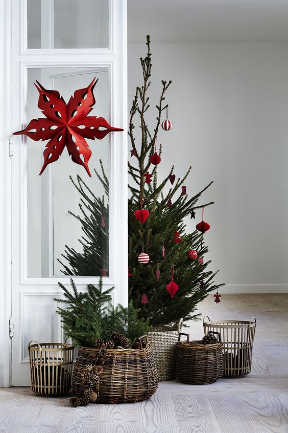 Traditionele kerstboom