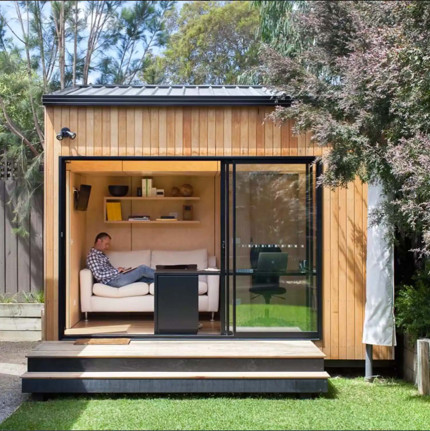 10x Tuinhuis met glazen schuifwand | Interieur-inrichting.net