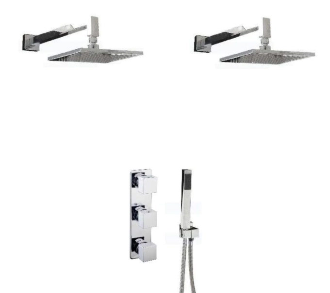 twee douchekoppen modern