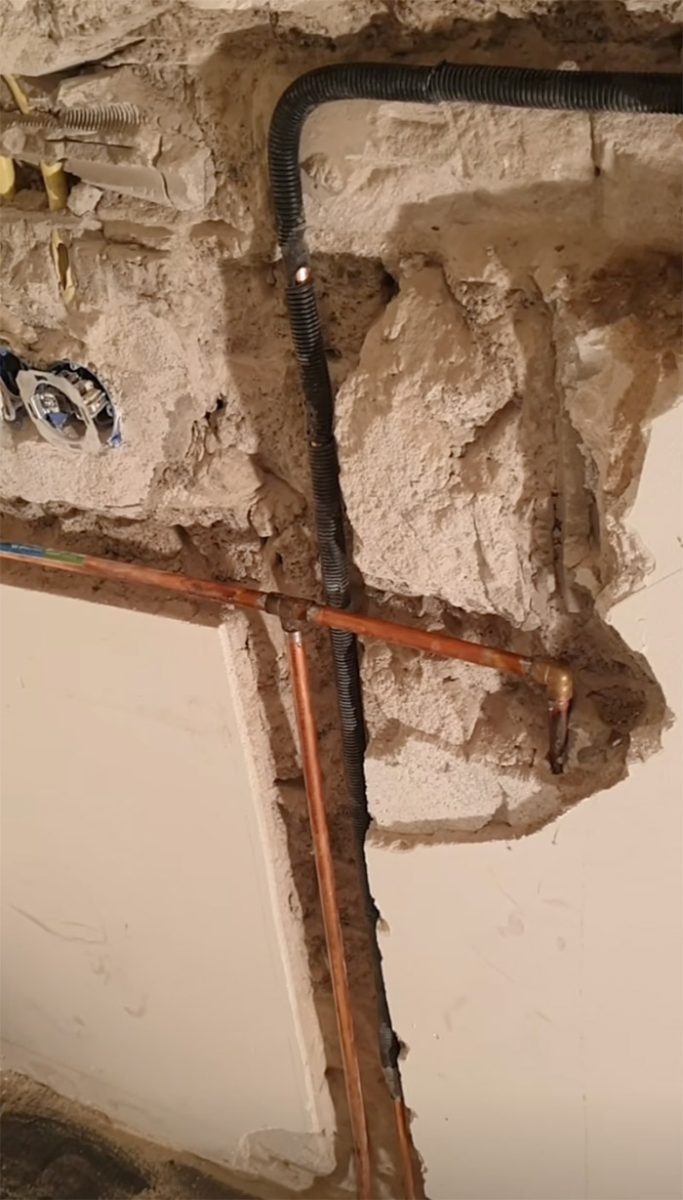 verwarmingsbuizen wegwerken gleuf frezen muur verwarmingsbuizen wegwerken gleuf frezen muur
