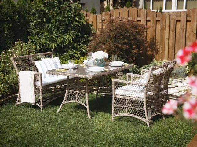 vidaxl Beliani BARLETTA Tuinset Rotan vidaxl Beliani BARLETTA Tuinset Rotan