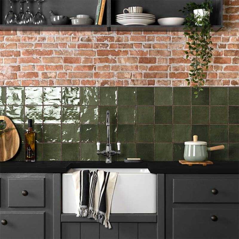 vierkante mosgroene tegels keuken vierkante mosgroene tegels keuken