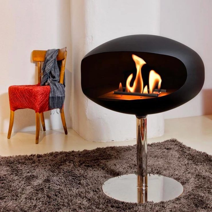 Cocoon Pedestal is een mooie vrijstaande bio-ethanol haard. | Prijs: €2.511