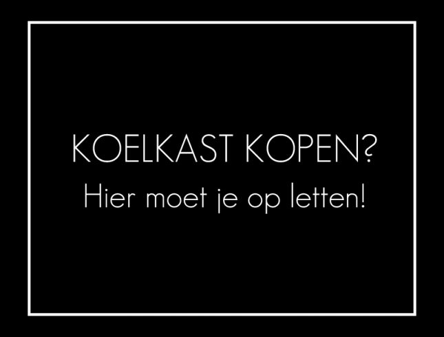 Waar moet je op letten bij het kopen van koelkast Waar moet je op letten bij het kopen van koelkast