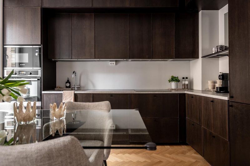 wabi sabi keuken houtlook hoekopstelling