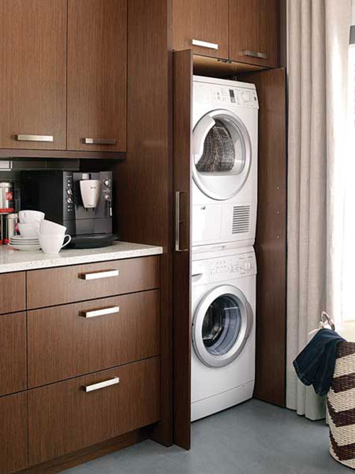 Wonderlijk Wasmachine in keuken: tips, ideeën mooie inspiratie voorbeelden DY-88