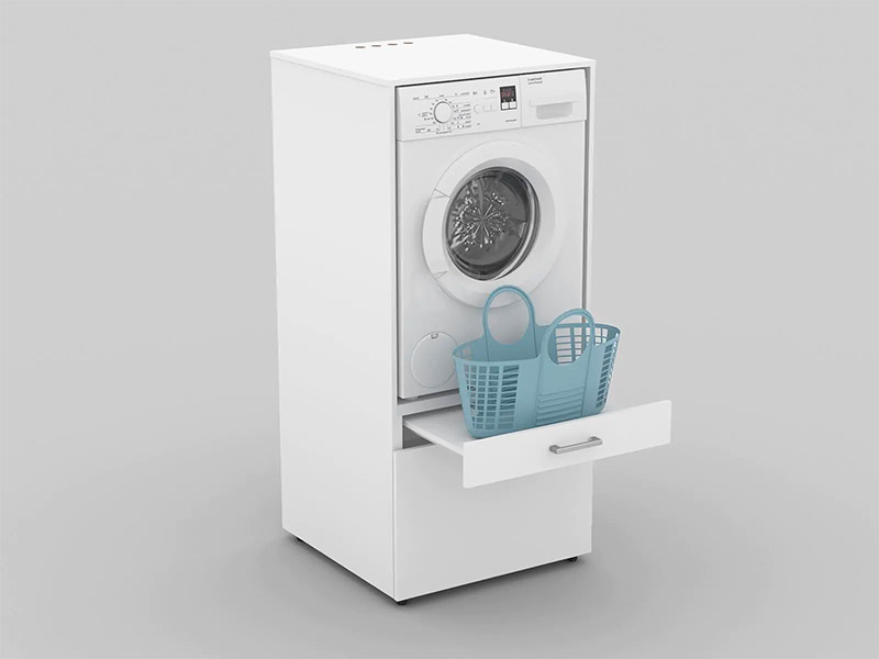 wasmachine verhoger met opbergruimte