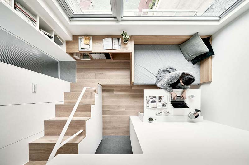 witte stalen trapleuning