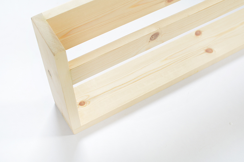wooden magazine shelf diy project