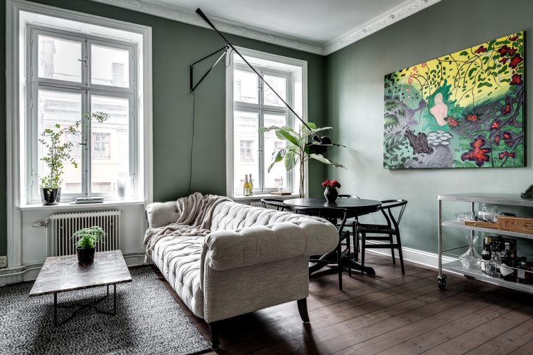 woonkamer ideeën ronde eettafel