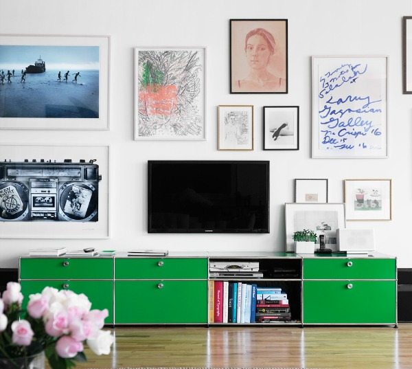 woonkamer ideeën tv collage lijsten