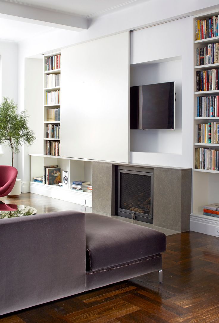 woonkamer ideeën tv open haard combineren