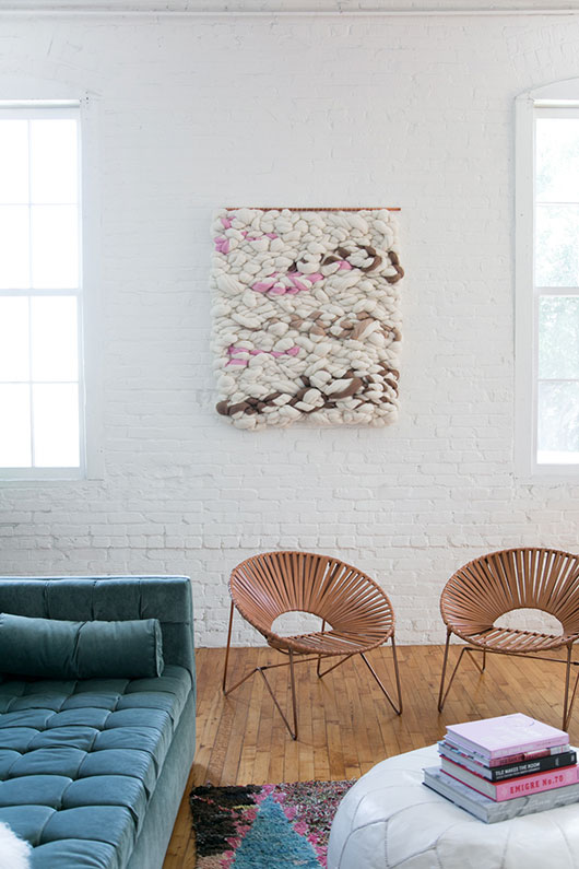 Woonkamer inrichting van een open loft