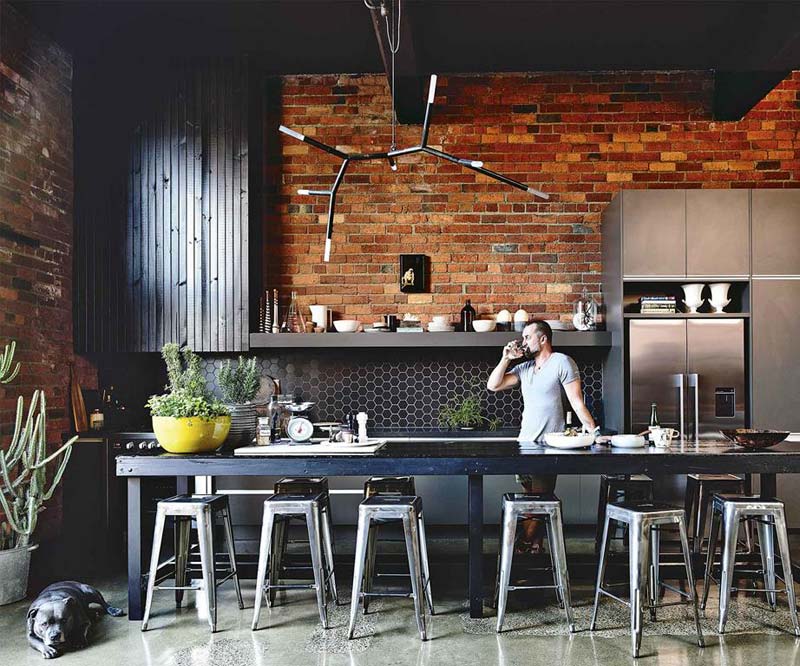 Woonkeuken Industriële loft Woonkeuken Industriële loft