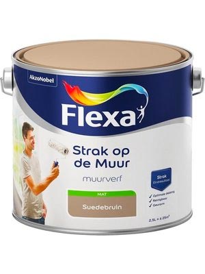 Flexa Strak op de Muur Muurverf - Mat - 2,5 liter - Suede
