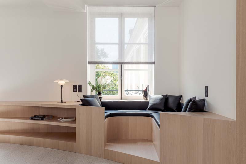 zithoekje woonkamer vaste bank eikenhouten meubel zithoekje woonkamer vaste bank eikenhouten meubel