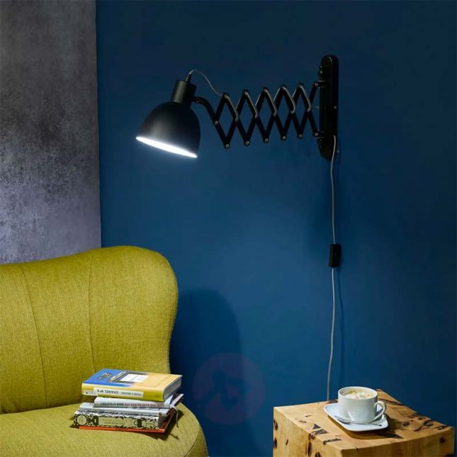 Zwarte schaarlamp Zwarte schaarlamp